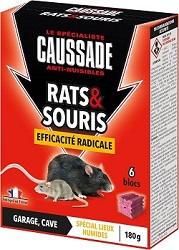 Caussade Blocs Anti-nuisibles Rats & Souris